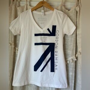 Gordon Ramsay burger V-neck T-shirt